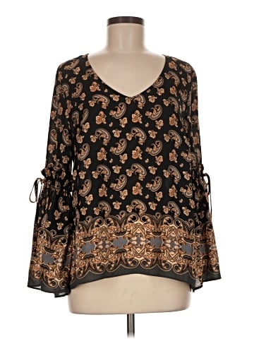 Rose + Olive 3/4 Sleeve Blouse (view 1)