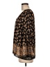 Rose + Olive 100% Polyester Black 3/4 Sleeve Blouse Size L - photo 5