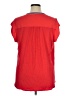 DR2 100% Polyester Red Short Sleeve Blouse Size XL - photo 2