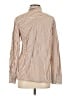 Unbranded Stripes Brown Long Sleeve Button-Down Shirt Size XS - photo 2