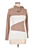 2b bebe Color Block Tan Turtleneck Sweater Size M - photo 1