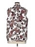 Ann Taylor Factory 100% Polyester Floral Ivory Sleeveless Blouse Size XL - photo 2