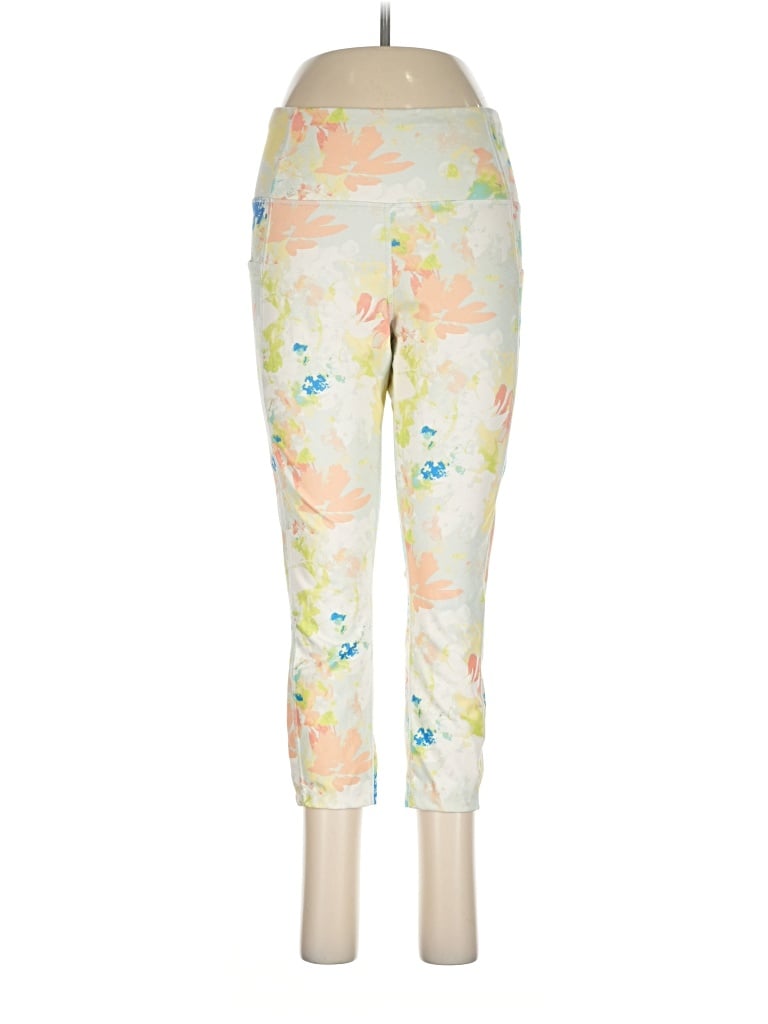 Pre-owned Avia Casual Pants In Yellow