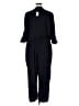 DKNY 100% Polyester Solid Black Jumpsuit Size XL - photo 2