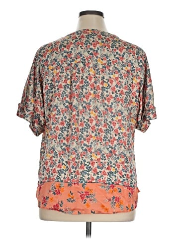 Pale Sky Short Sleeve Blouse (view 2)