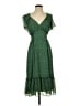 Max Studio 100% Polyester Paisley Green Cocktail Dress Size S - photo 1