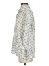 Max Studio Checkered-gingham Ivory Long Sleeve Blouse Size S - photo 5