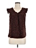 Maurices 100% Polyester Brown Sleeveless Blouse Size S - photo 1