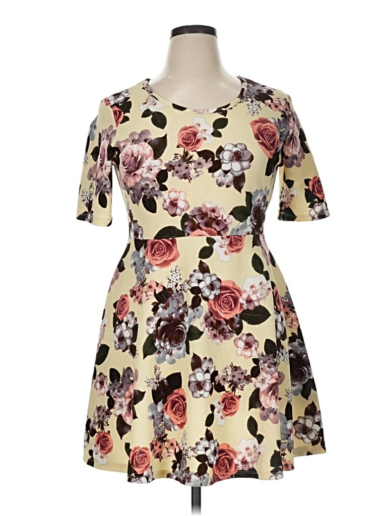 Pre-owned J For Justify Casual Dress In Ivory