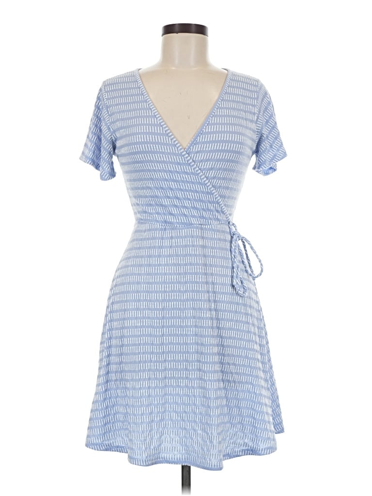 Pre-owned Caution To The Wind Casual Dress In Blue