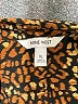 Nine West 100% Polyester Animal Print Brown Long Sleeve Blouse Size XL - photo 7