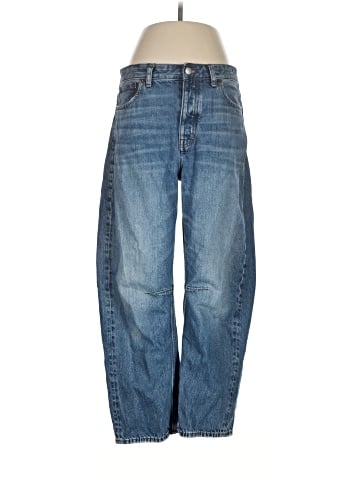 Madewell The Darted Barrel-Leg Jean in Irmo Wash (view 1)
