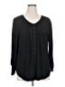 Gap 100% Rayon Black Long Sleeve Blouse Size XL - photo 1