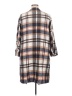 Shein Curve 100% Polyester Plaid Ivory Coat Size 14 Plus (1) - photo 2