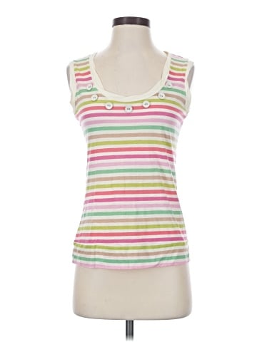 Little Yellow Button Sleeveless Top (view 1)