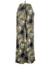 MNG Paisley Green Casual Pants Size S - photo 2