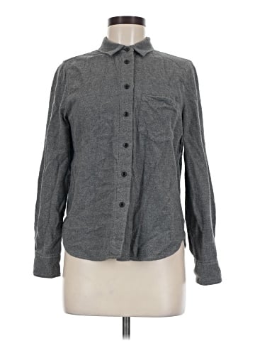 Madewell Flannel Shrunken Ex-Boyfriend Shirt (view 1)