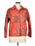 Chico's Print Orange Jacket Size Lg (2) - photo 1