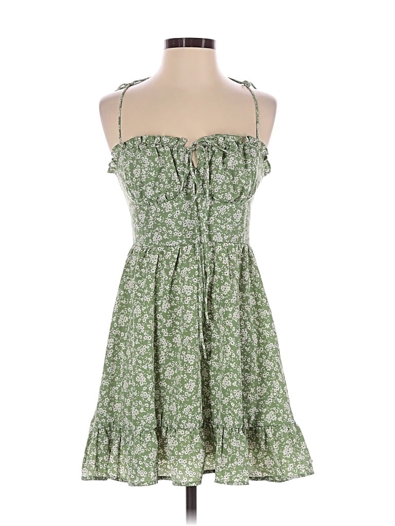 Pre-owned Cider Casual Dress In Green