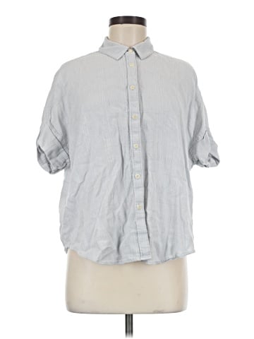 Madewell Courier Pintuck-Back Shirt in Textured Windowpane (view 1)