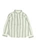 Zara Stripes Green Long Sleeve Button-Down Shirt Size 6 - photo 1