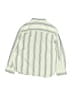 Zara Stripes Green Long Sleeve Button-Down Shirt Size 6 - photo 2