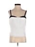 Ann Taylor LOFT 100% Polyester White Sleeveless Top Size 0 Petite - photo 1