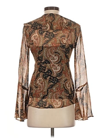 Veronica Beard Long Sleeve Silk Top (view 2)