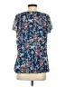 Sara Michelle 100% Polyester Blue Short Sleeve Blouse Size M - photo 2