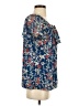 Sara Michelle 100% Polyester Blue Short Sleeve Blouse Size M - photo 4