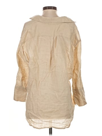 Zara 3/4 Sleeve Button-Down Shirt (view 2)