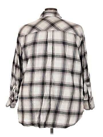 Lane Bryant 3/4 Sleeve Button-Down Shirt (view 2)