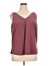 Athleta 100% Polyester Burgundy Sleeveless Blouse Size XL - photo 1