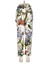 Zara Floral White Casual Pants Size M - photo 2