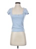 Edikted Blue Short Sleeve Top Size S - photo 1