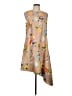 Tibi Print Tan Cocktail Dress Size 12 - photo 1