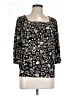 Cha Cha Vente Black 3/4 Sleeve Blouse Size L - photo 1
