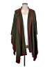 Talbots Solid Color Block Stripes Red Green Poncho One size - photo 1