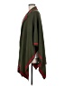 Talbots Solid Color Block Stripes Red Green Poncho One size - photo 5