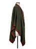 Talbots Solid Color Block Stripes Red Green Poncho One size - photo 4