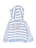 Carter's 100% Polyester Stripes Blue Zip Up Hoodie 12-18 MO / 18 MO - photo 1