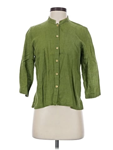 Eileen Fisher 3/4 Sleeve Button-Down Shirt (view 1)