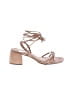 Vicenza 100% Leather Tan Sandals Size 9 - photo 1
