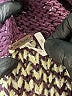 Free People Chevron-herringbone Purple Pullover Sweater Size L - photo 7