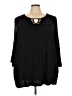 Catherines Black 3/4 Sleeve Top Size 4X - photo 1