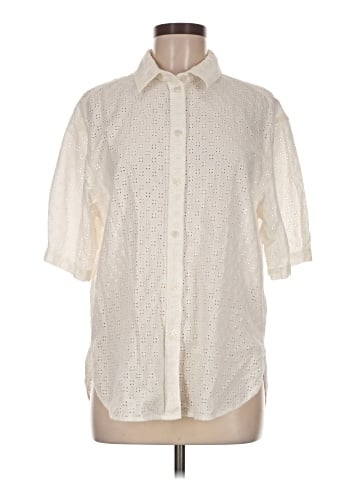 H&M Short Sleeve Button-Down Shirt (view 1)