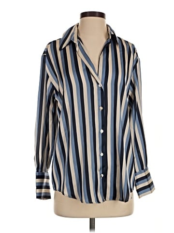 Zara Long Sleeve Button-Down Shirt (view 1)