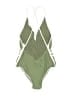 Aerie Graphic Green One Piece Swimsuit Size M - photo 2