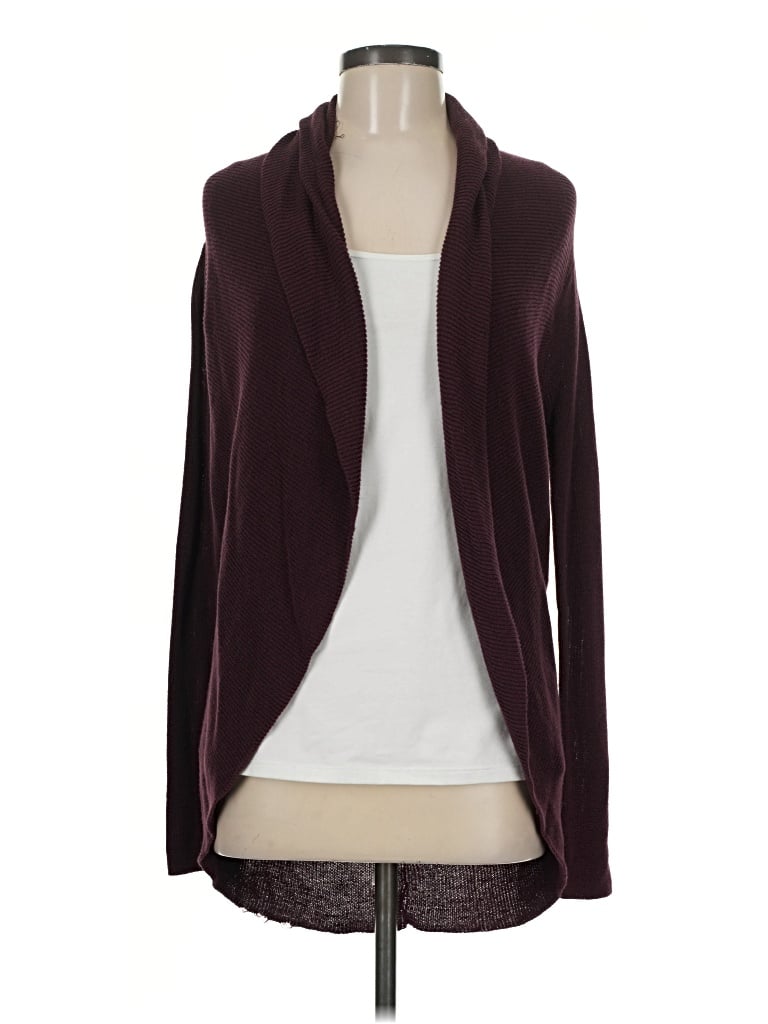 Pre-owned Express Cardigan Sweater In Burgundy