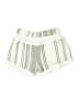 Lululemon Athletica 100% Polyester Stripes Silver Shorts Size 6 - photo 2